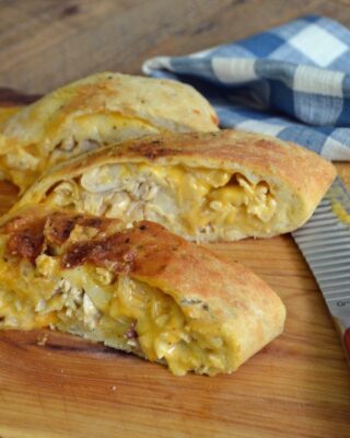 Philly Chicken Cheesesteak Stromboli
