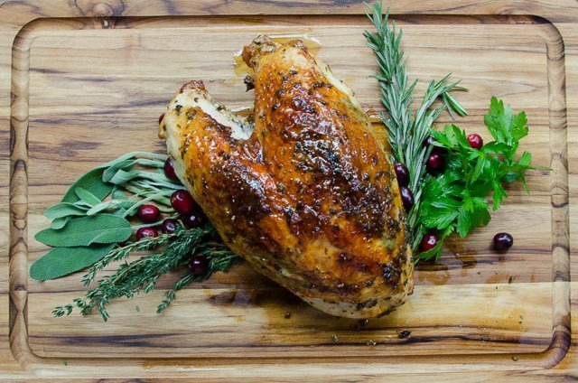 Air Fried Turkey Breast with Lemon Pepper or Herbs