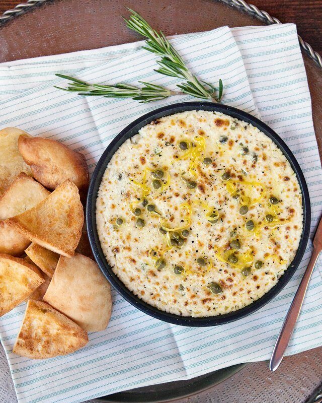 Baked Ricotta with Lemon and Capers