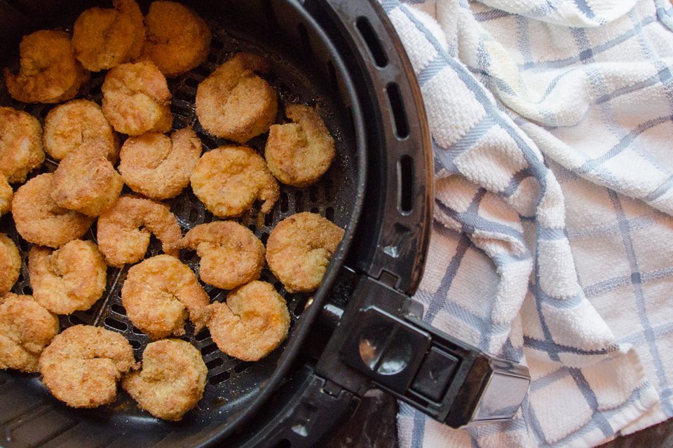 Air Fryer Bang Bang Shrimp Egg Rolls - Cooks Well With Others