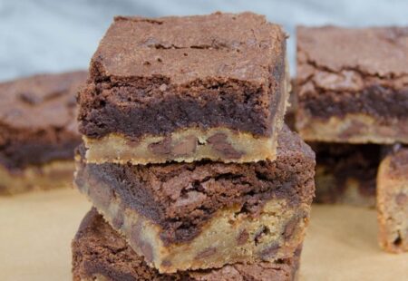 Brownie and Blondie Layer Bars