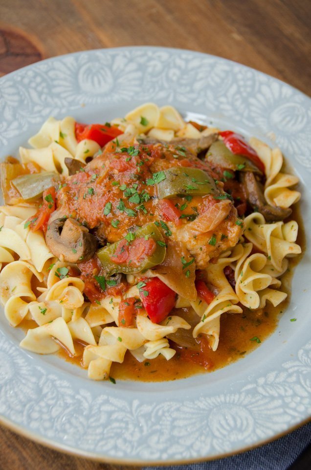 Chicken Cacciatore Blue Jean Chef Meredith Laurence