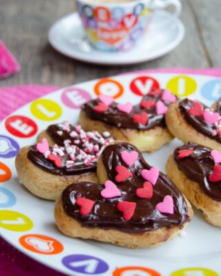 Chocolate Eclair Hearts