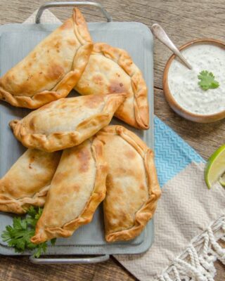 Portobello and Asparagus Empanadas