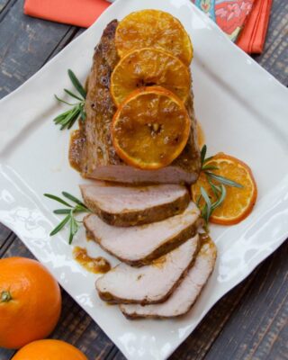 Honeybell Glazed Pork Loin Roast