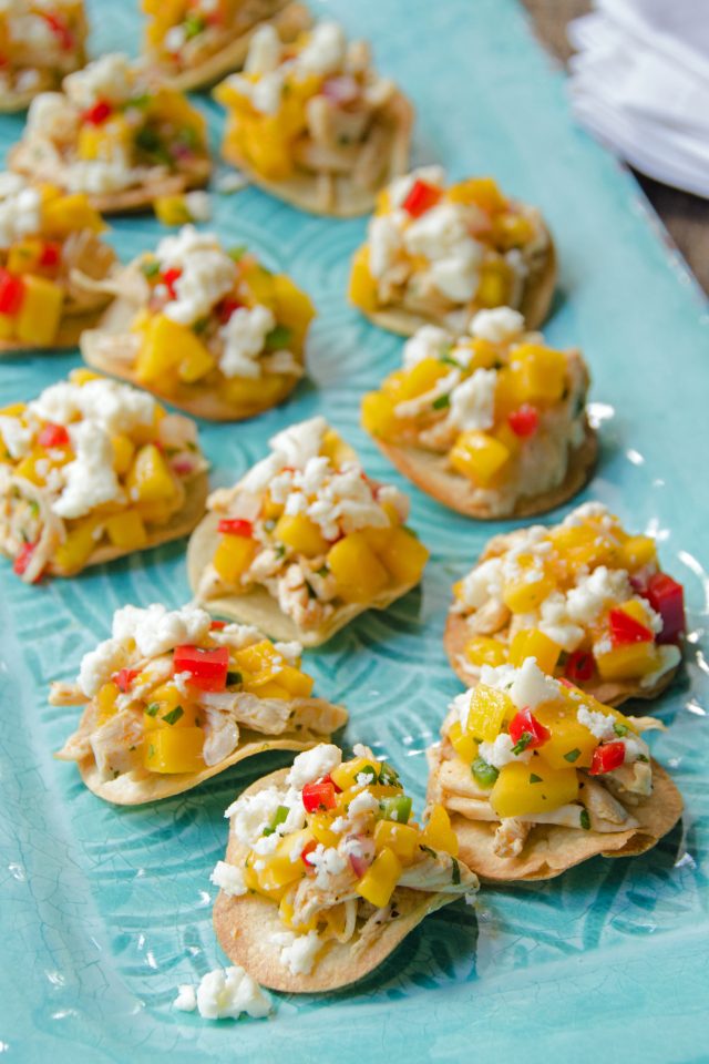 Mango Salsa Tostada Bites | Blue Jean Chef - Meredith Laurence