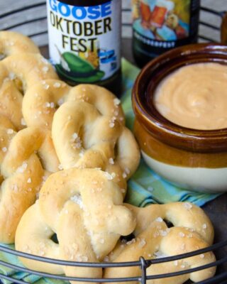 Soft Pretzels with Beer Cheese