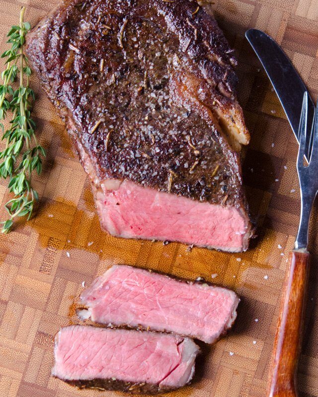 Herb and Spice-Rubbed Rib Eye Steaks