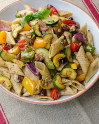 Roasted Vegetable Pasta Salad