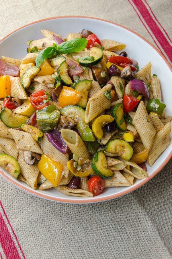 Roasted Vegetable Pasta Salad | Blue Jean Chef - Meredith Laurence