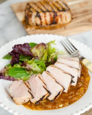 Pineapple Soy Glazed Pork Chops