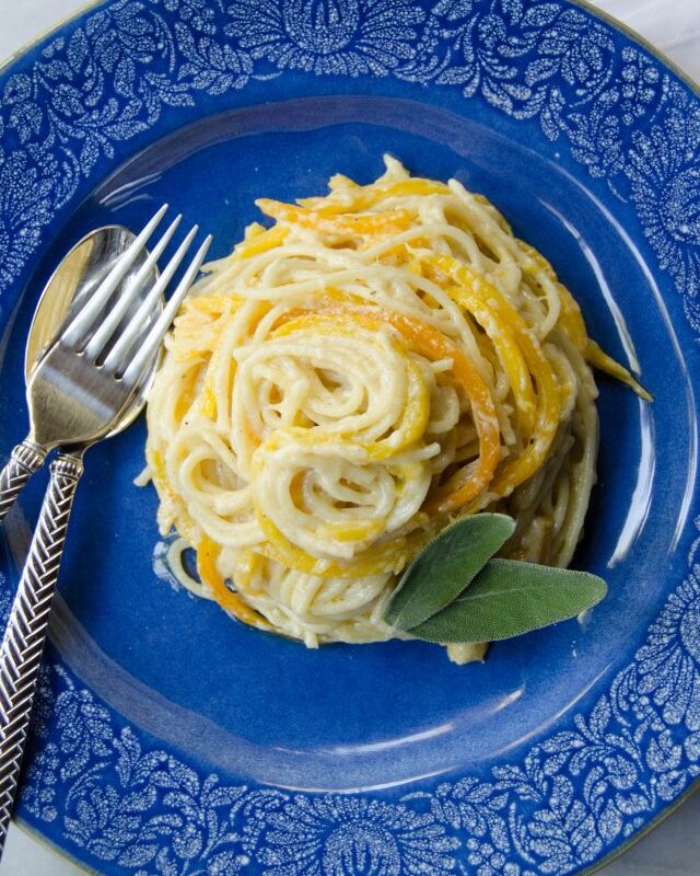 Butternut Squash Spaghetti Alfredo