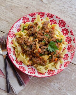 Short Rib Ragout with Egg Pasta