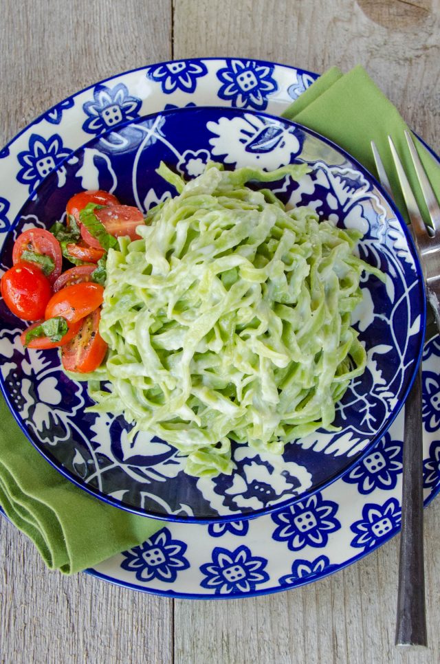 Spinach Fettuccini Alfredo | Blue Jean Chef - Meredith Laurence