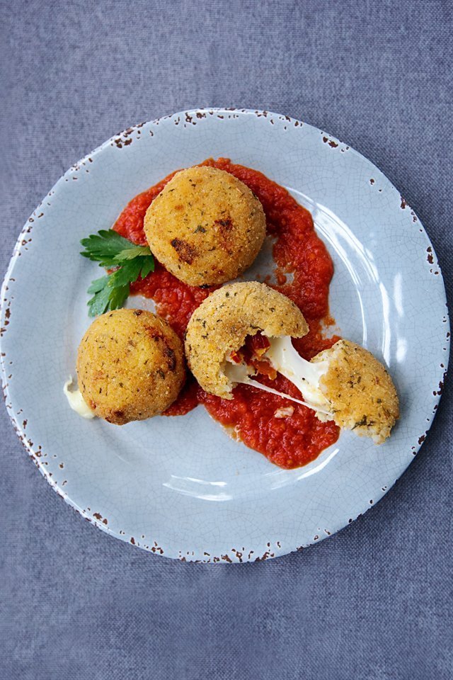 Arancini with Sun-Dried Tomatoes | Blue Jean Chef - Meredith Laurence