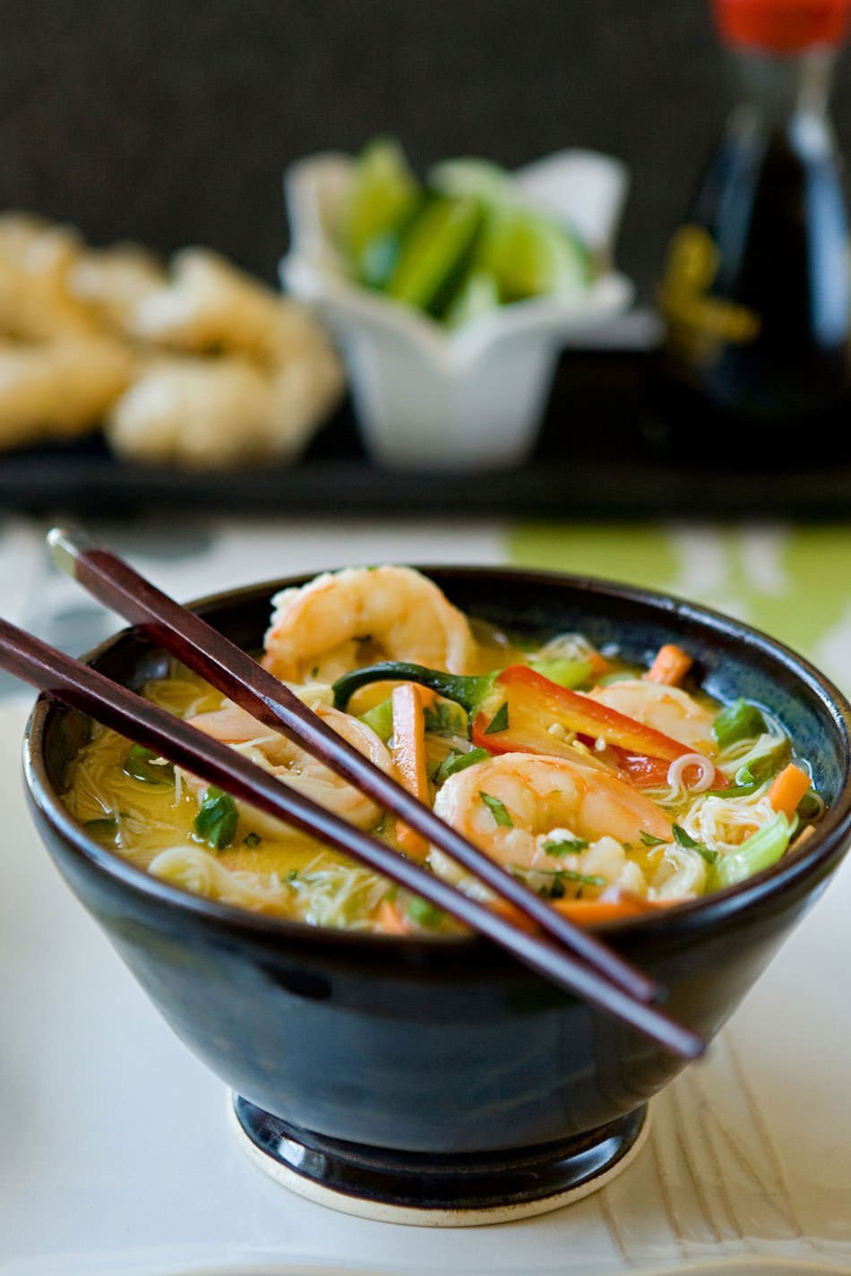 Asian Shrimp Noodle Soup image