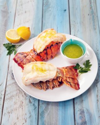 Lobster Tails with Lemon Garlic Butter
