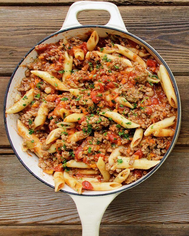 One Pot Bolognese with Fennel Seed