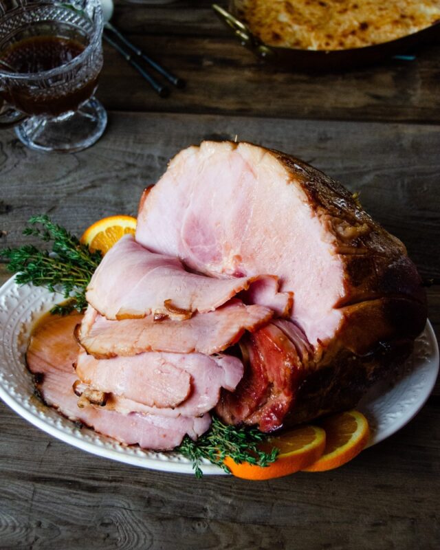 Baked Ham with Madeira and Oranges