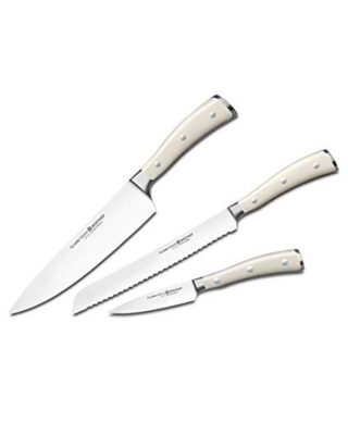 Classic Ikon Creme 3-piece Starter Knife Set