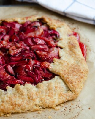 Free Form Strawberry-Rhubarb Tart