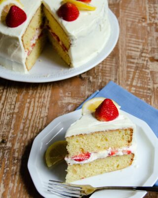 Strawberry and Lemon Mascarpone Cream Shortcake