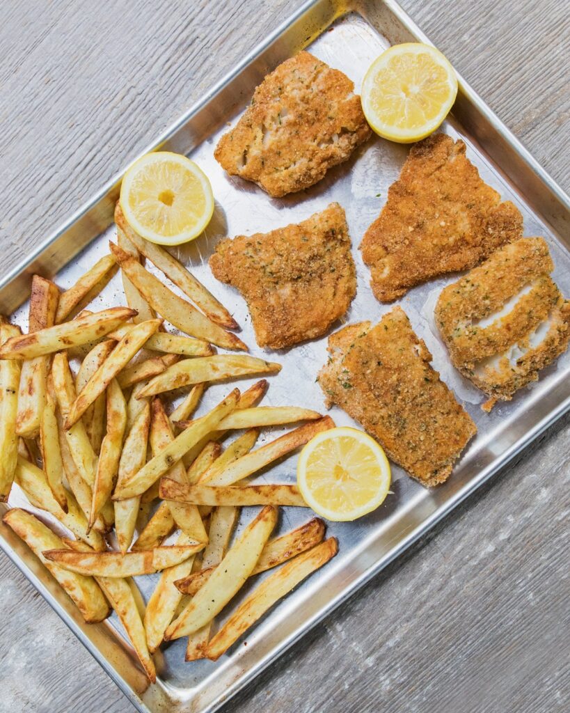 Baked Fish and Chips - Chelsea's Messy Apron