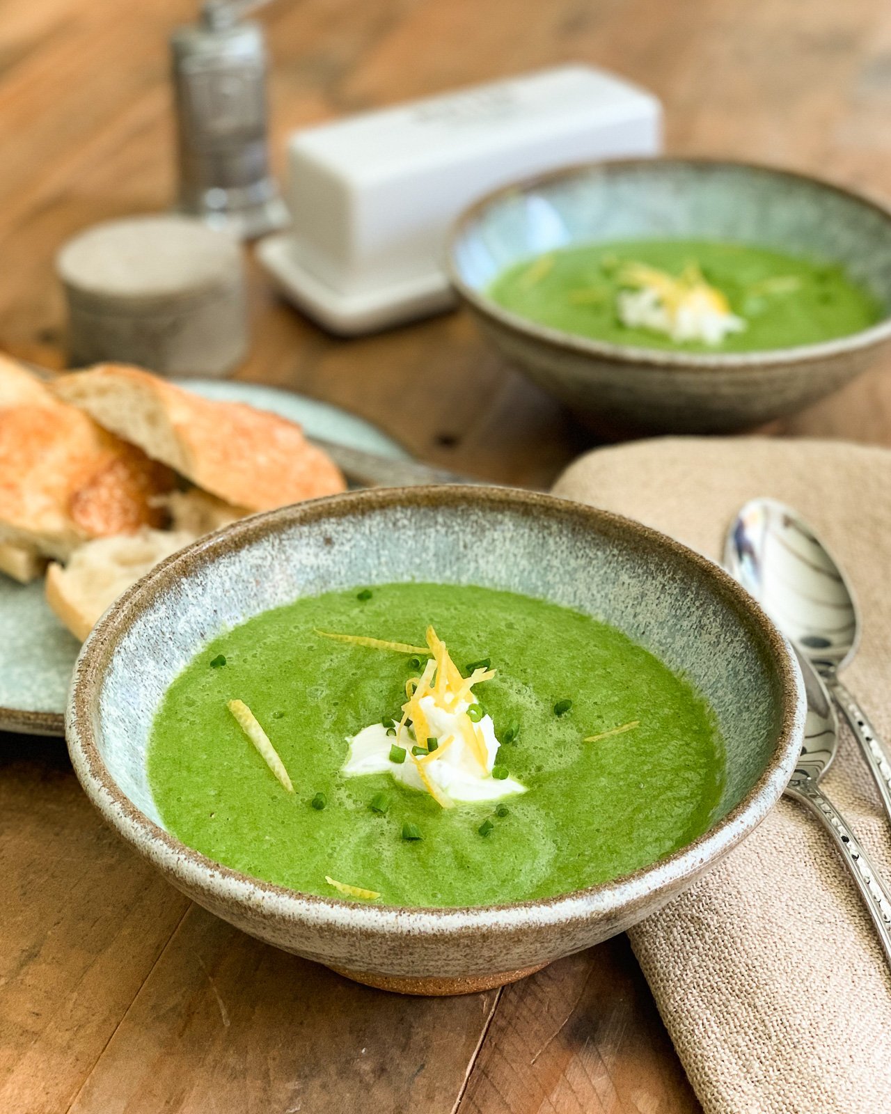 Zucchini Basil Gazpacho