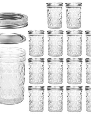 8-ounce Jam and Jelly Jars with Lids