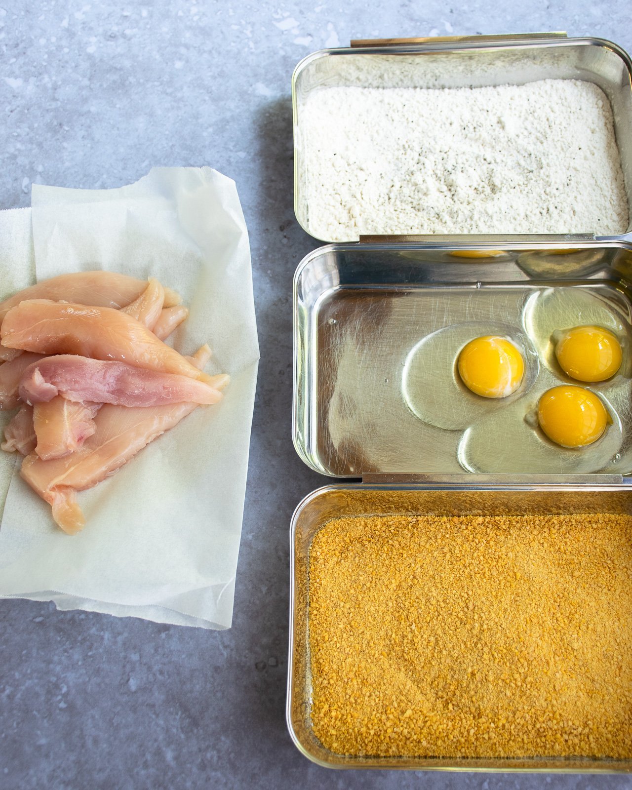 how to dredge chicken without egg