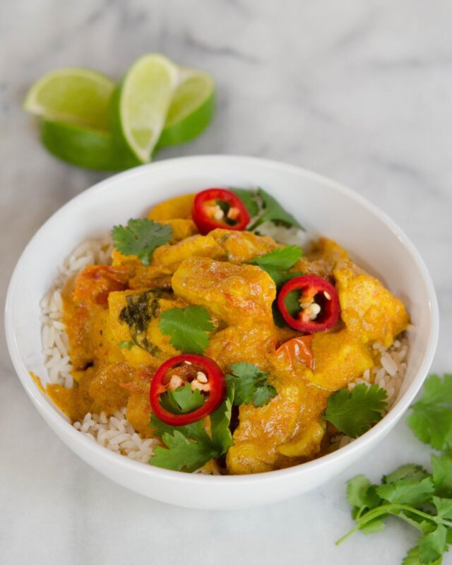Chicken with Red Curry and Coconut