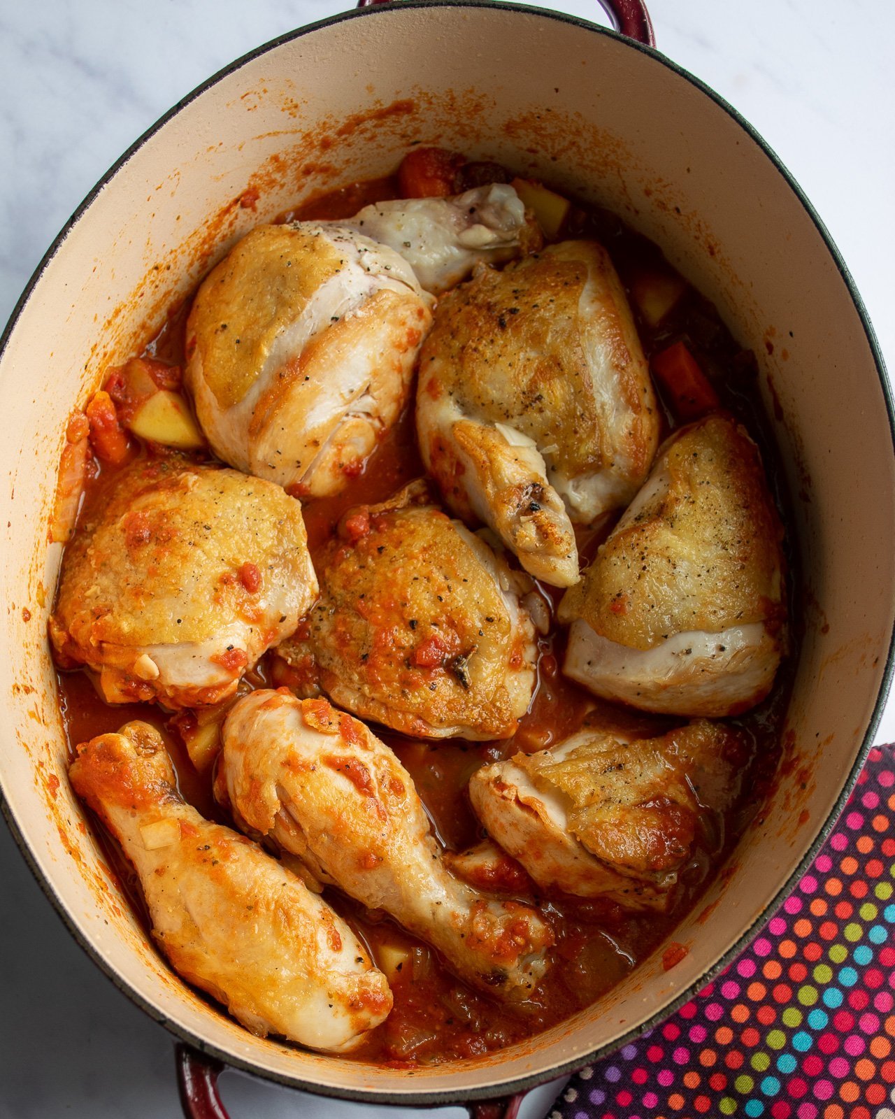 Spanish Style Chicken Stew | Blue Jean Chef - Meredith Laurence