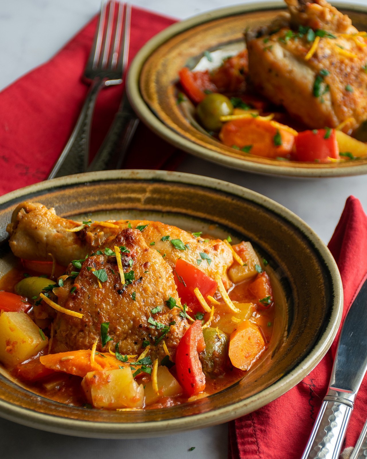 Spanish Style Chicken Stew Blue Jean Chef Meredith Laurence