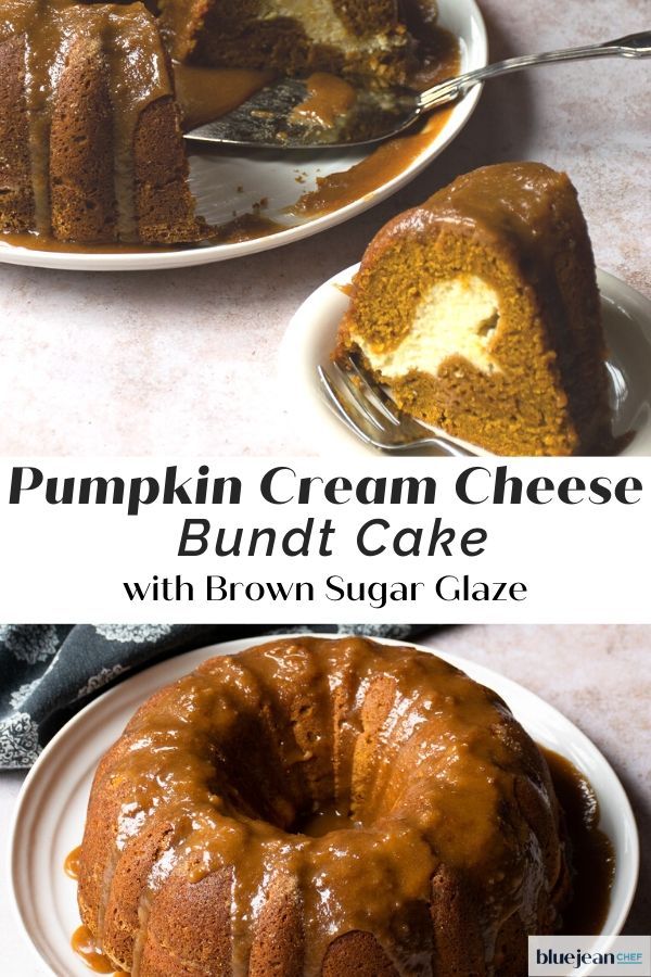 Pumpkin Cream Cheese Bundt Cake Blue Jean Chef