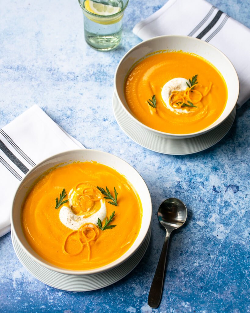 Carrot Ginger Orange Soup  Blue Jean Chef - Meredith Laurence