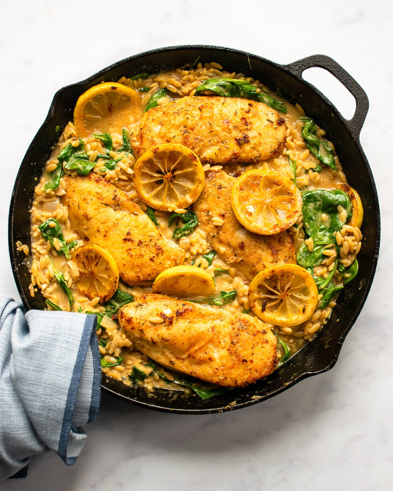 Lemon Chicken Skillet Dinner | Blue Jean Chef - Meredith Laurence