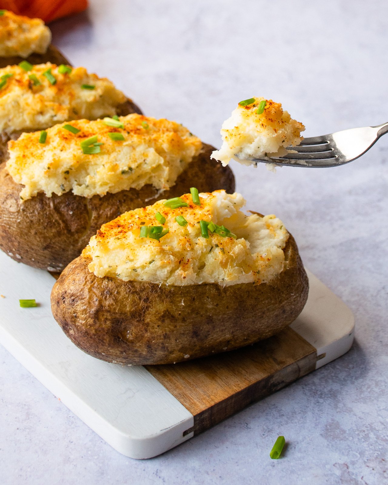 Twice Baked Stuffed Potatoes | Blue Jean Chef - Meredith Laurence