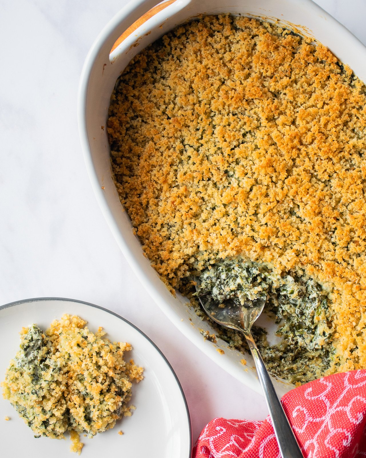 Creamed Spinach Casserole | Blue Jean Chef - Meredith Laurence