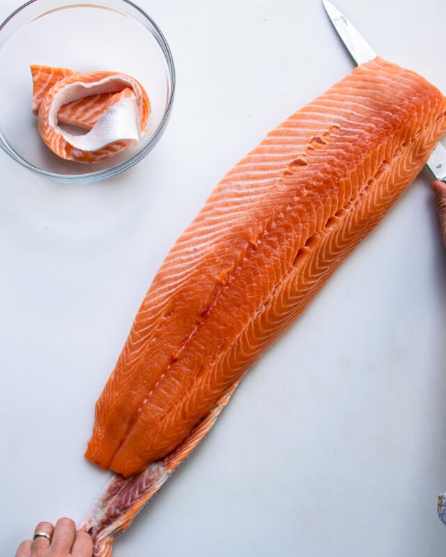 How to Cut a Side of Salmon | Blue Jean Chef - Meredith Laurence