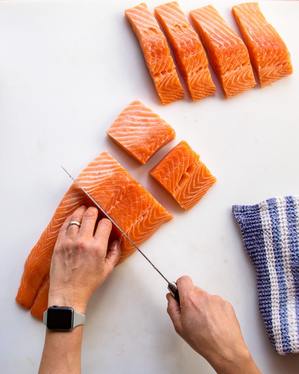 How to Cut a Side of Salmon | Blue Jean Chef - Meredith Laurence