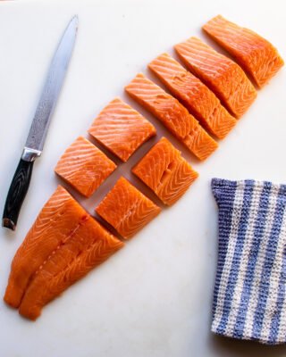 How to Cut a Side of Salmon