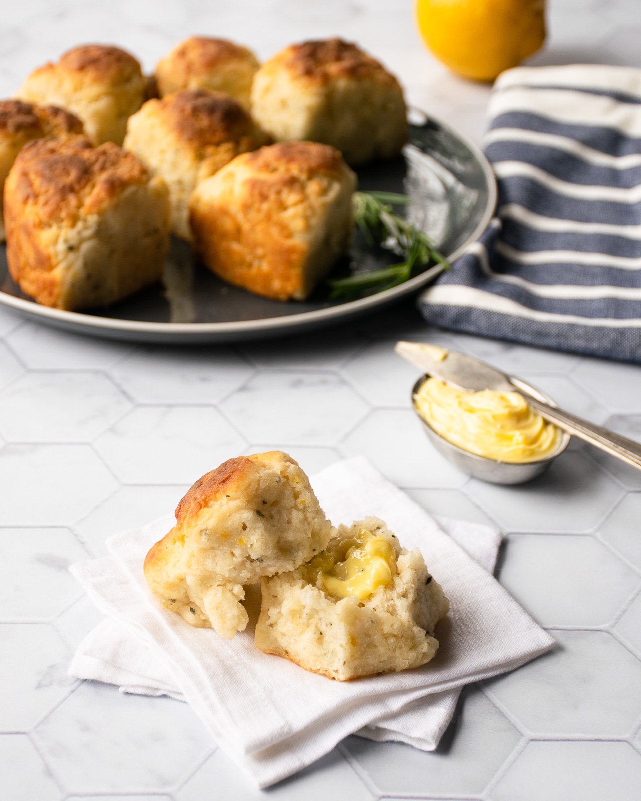 Lemon Rosemary Biscuits Blue Jean Chef Meredith Laurence