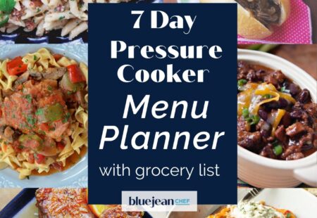7-Day Menu Planner: Pressure Cooker