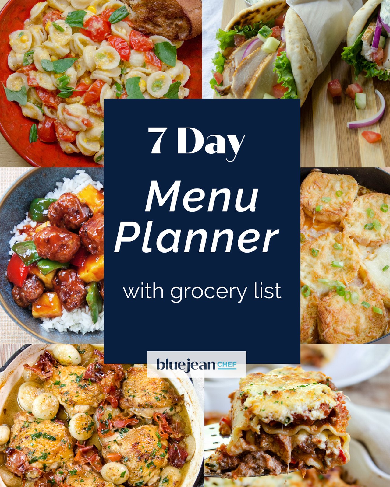 7-Day Menu Planner: Air Fryer  Blue Jean Chef - Meredith Laurence