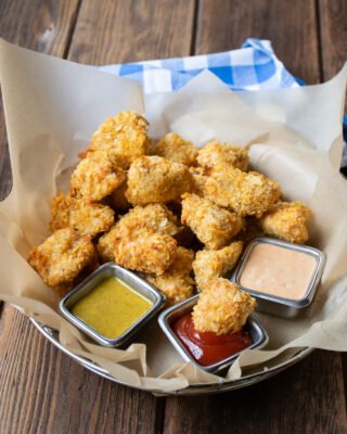 Air Fryer Chip Crusted Chicken Nuggets
