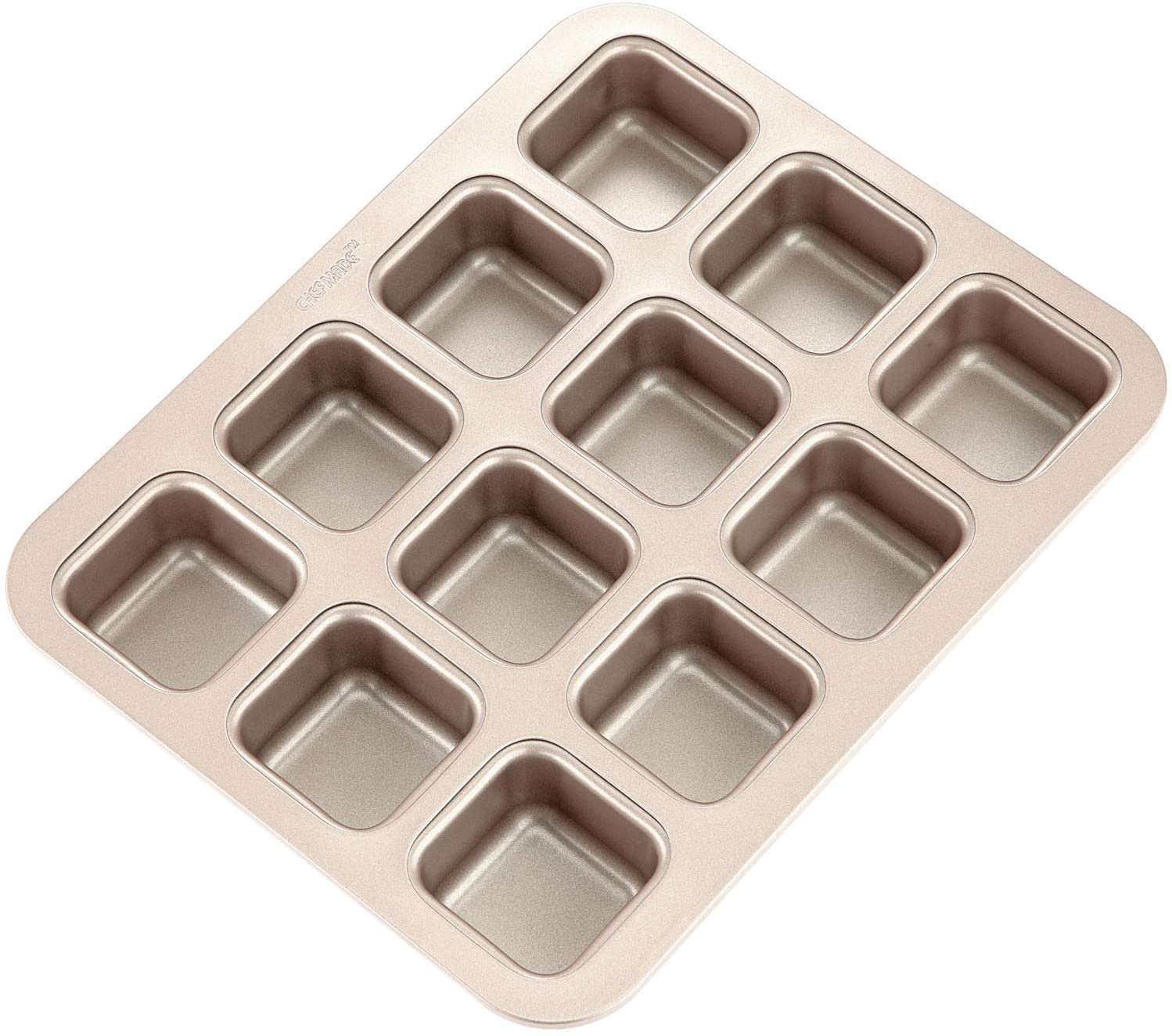12-Cup Non-Stick Square Muffin Pan