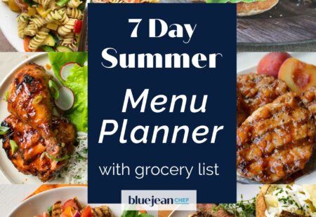 7 Day Menu Planner: Summer Meals