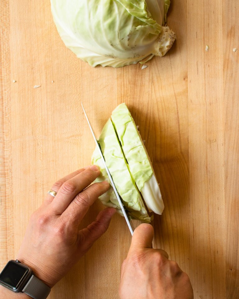 How to Cut Cabbage Blue Jean Chef Meredith Laurence