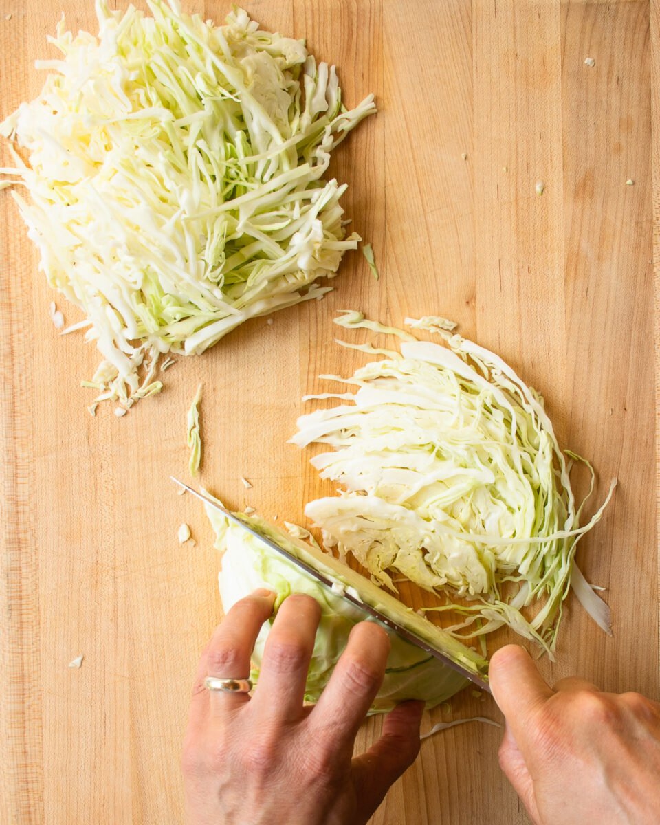 How to Cut Cabbage Blue Jean Chef Meredith Laurence