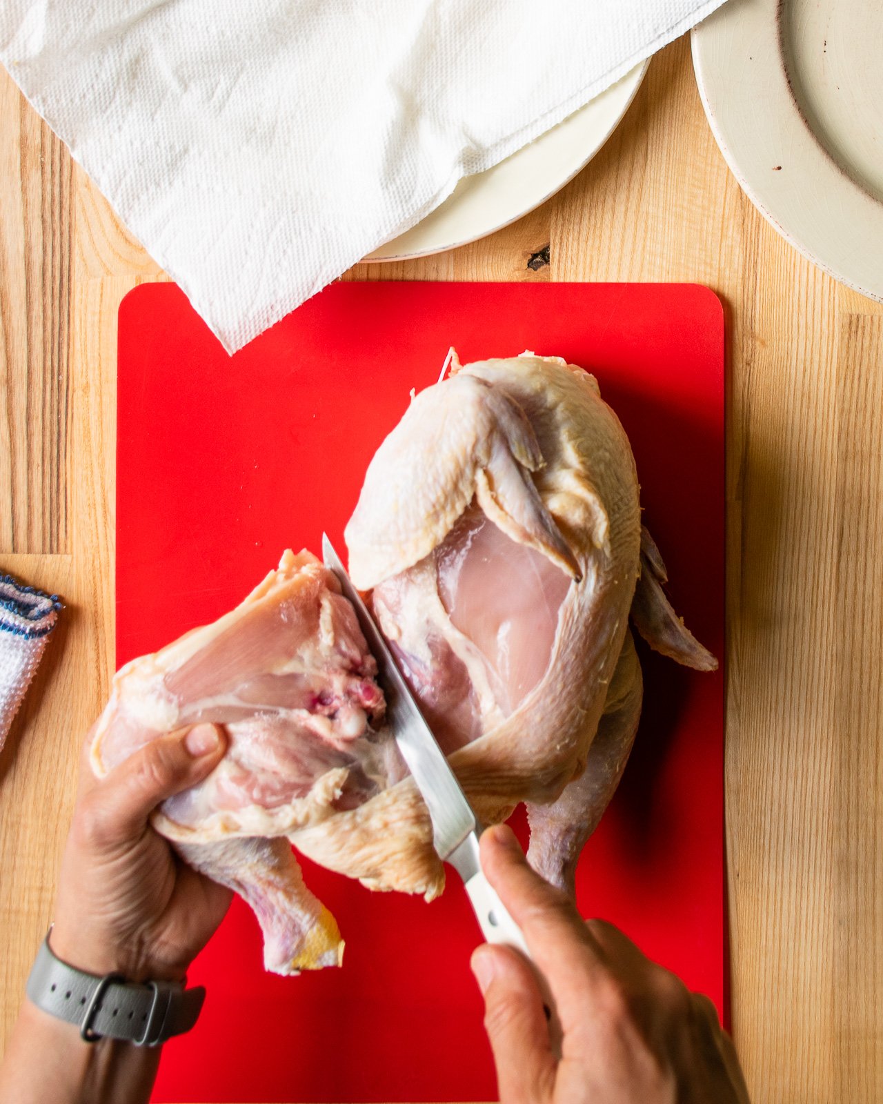 How to Cut up a Whole Chicken Blue Jean Chef Meredith Laurence